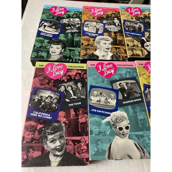 Lot Of 7 I Love Lucy Collection VHS Tapes VCR  CBS Video Movies Comedy - Picture 7 of 7